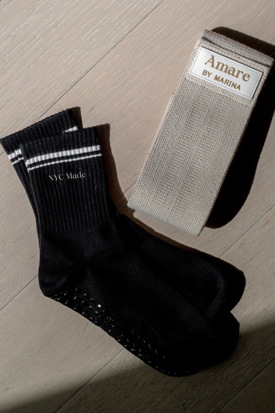 AMARE Grip Socks : #NYCMade Black